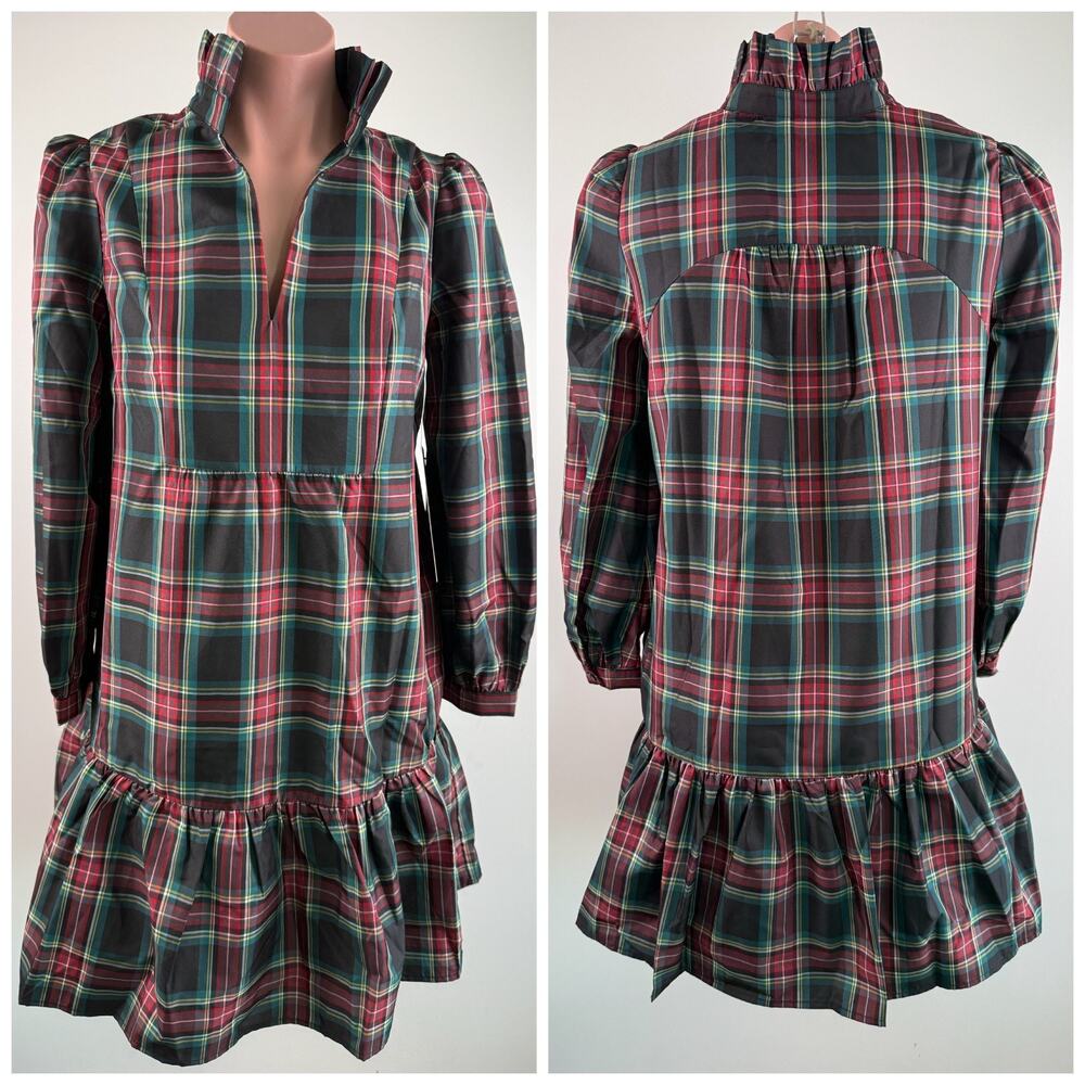 Tuckernuck Plaid Mini Dress - Red and Green- nwt
